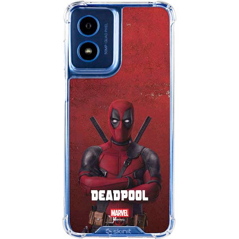 Marvel Deadpool Legacy Deadpool Red Poster Moto G 5G (2024) Clear Case