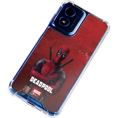 Marvel Deadpool Legacy Deadpool Red Poster Moto G 5G (2024) Clear Case