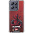 Marvel Deadpool Legacy Deadpool Red Poster Moto G 5G (2025) Clear Case