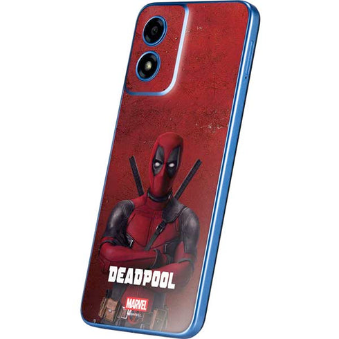 Marvel Deadpool Legacy Deadpool Red Poster Moto G Play 4G (2024) Skin