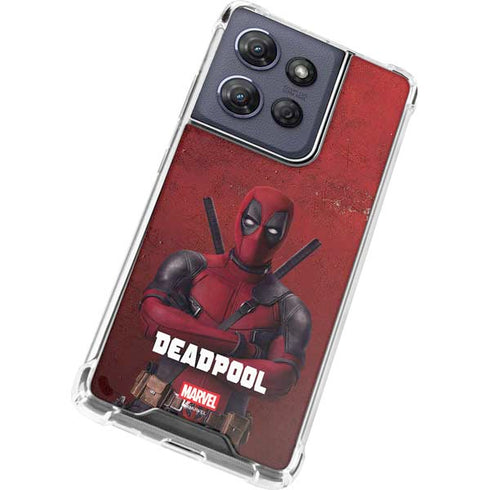 Marvel Deadpool Legacy Deadpool Red Poster Moto G Play 5G (2025) Clear Case