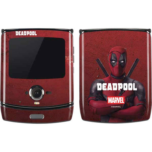 Marvel Deadpool Legacy Deadpool Red Poster Motorola RAZR Skin