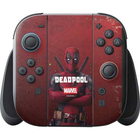 Marvel Deadpool Legacy Deadpool Red Poster Nintendo Switch 2 (2025) with Joy-Con Skin