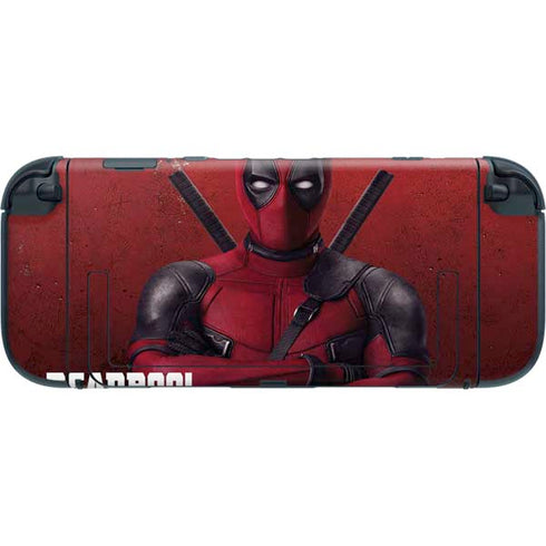 Marvel Deadpool Legacy Deadpool Red Poster Nintendo Switch 2 (2025) with Joy-Con Skin