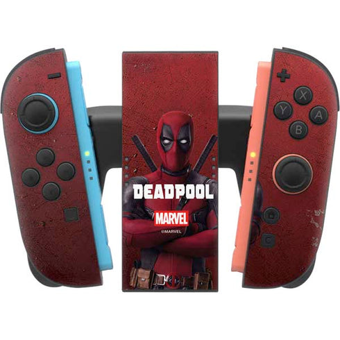 Marvel Deadpool Legacy Deadpool Red Poster Nintendo Switch 2 (2025) Joy-Con Controller Skin