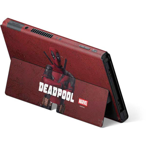 Marvel Deadpool Legacy Deadpool Red Poster Nintendo Switch OLED (2021) Skin