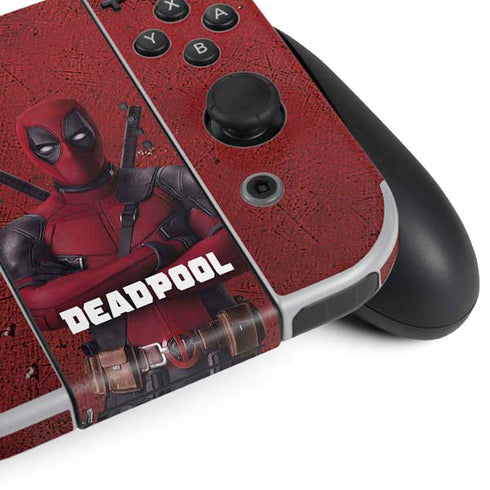 Marvel Deadpool Legacy Deadpool Red Poster Nintendo Switch OLED (2021) Skin
