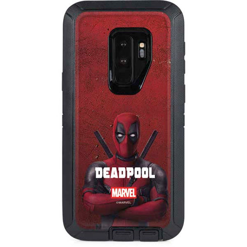 Marvel Deadpool Legacy Deadpool Red Poster Otterbox Defender Galaxy Skin