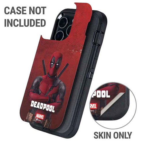 Marvel Deadpool Legacy Deadpool Red Poster Otterbox Defender iPhone Skin