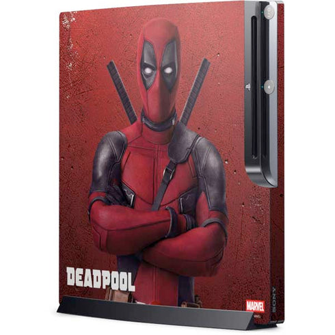 Marvel Deadpool Legacy Deadpool Red Poster Playstation 3 & PS3 Slim Skin