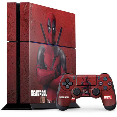 Marvel Deadpool Legacy Deadpool Red Poster PlayStation PS4 Skins