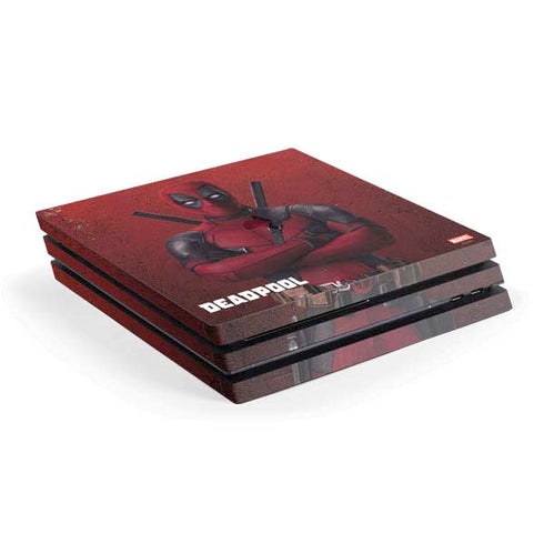 Marvel Deadpool Legacy Deadpool Red Poster PS4 Pro Console Skin