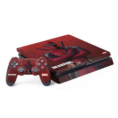 Marvel Deadpool Legacy Deadpool Red Poster PS4 Slim Bundle Skin