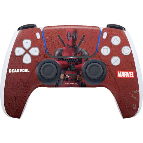 Marvel Deadpool Legacy Deadpool Red Poster PS5 Controller Skin