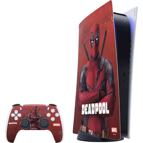 Marvel Deadpool Legacy Deadpool Red Poster PS5 Digital Edition Bundle Skin