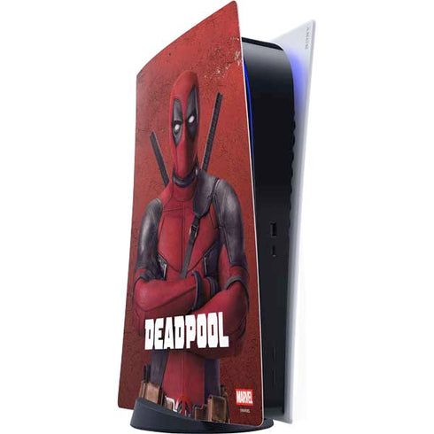 Marvel Deadpool Legacy Deadpool Red Poster PlayStation PS5 Skins