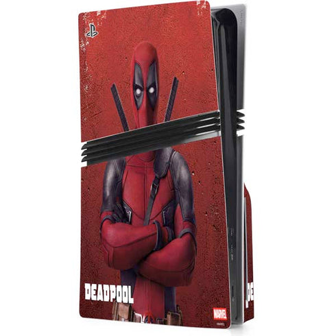 Marvel Deadpool Legacy Deadpool Red Poster PlayStation PS5 Skins