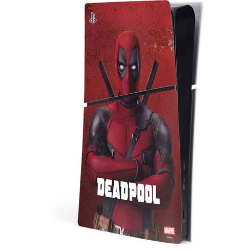 Marvel Deadpool Legacy Deadpool Red Poster PlayStation PS5 Skins