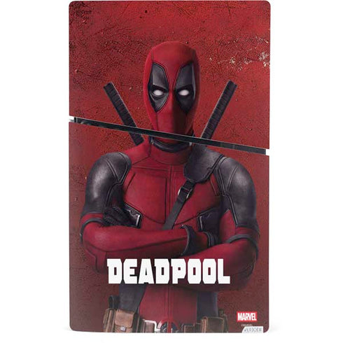 Marvel Deadpool Legacy Deadpool Red Poster PS5 Slim Digital Edition Console Skin