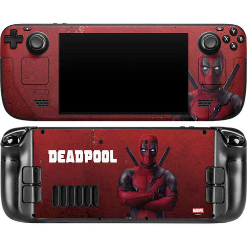 Marvel Deadpool Legacy Deadpool Red Poster Steam Deck Handheld Gaming Computer OLED Skin