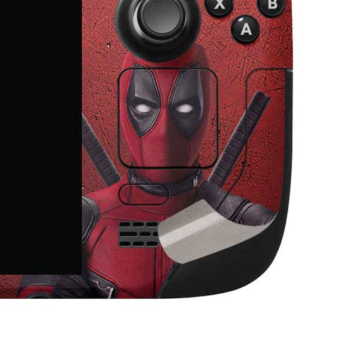 Marvel Deadpool Legacy Deadpool Red Poster Steam Deck Handheld Gaming Computer OLED Skin