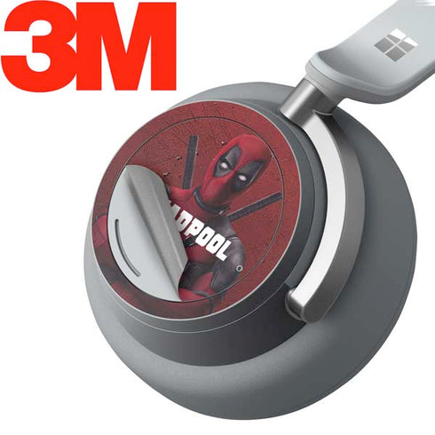 Marvel Deadpool Legacy Deadpool Red Poster Surface Headphones Skin