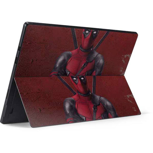 Marvel Deadpool Legacy Deadpool Red Poster Surface Pro 7 Skin