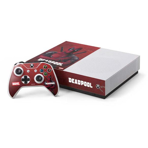 Marvel Deadpool Legacy Deadpool Red Poster Xbox One S All-Digital Edition Bundle Skin