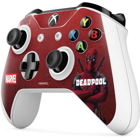 Marvel Deadpool Legacy Deadpool Red Poster Xbox One S Controller Skin