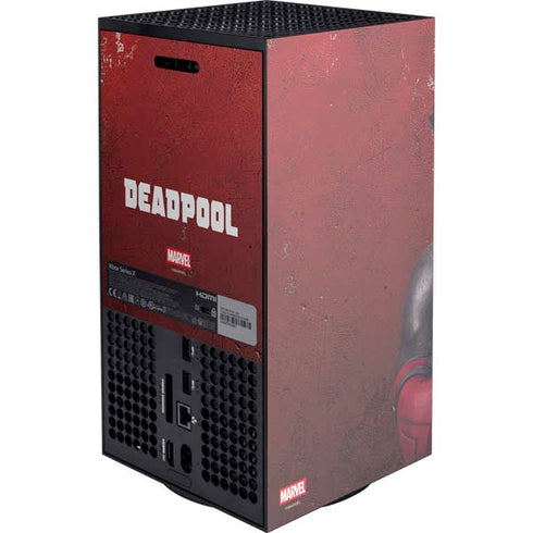 Marvel Deadpool Legacy Deadpool Red Poster Xbox Series X Console Skin