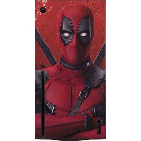 Marvel Deadpool Legacy Deadpool Red Poster Xbox Series X Console Skin