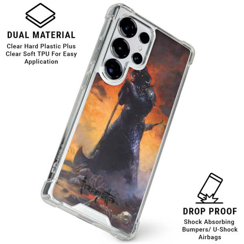 Death Dealer by Frazetta Galaxy S25 Ultra Clear Case