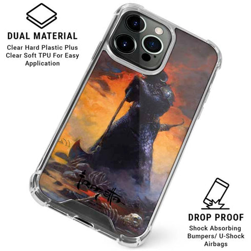 Death Dealer by Frazetta iPhone 16 Pro Max Clear Case