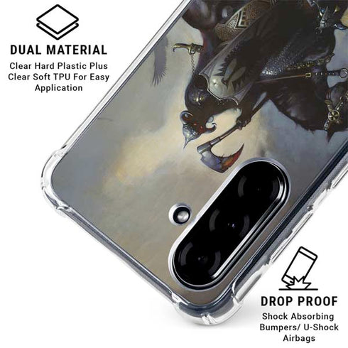 Death Dealer on Horseback by Frazetta Galaxy A36 5G Clear Case