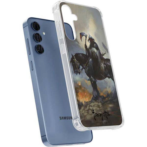 Death Dealer on Horseback by Frazetta Galaxy A55 5G Clear Case