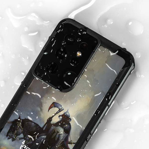 Death Dealer on Horseback by Frazetta Galaxy S24 Ultra Waterproof Case