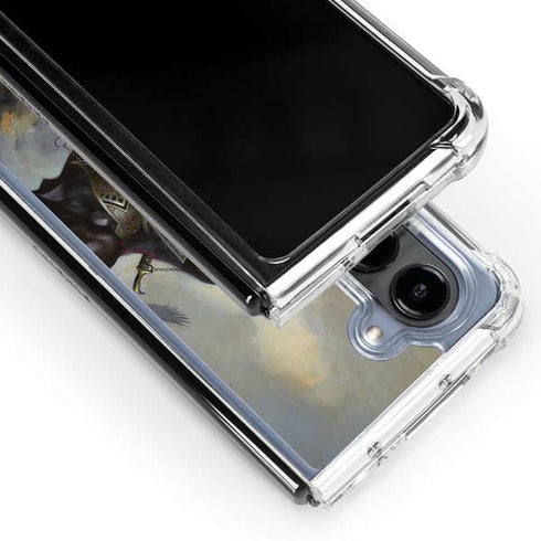 Death Dealer on Horseback by Frazetta Galaxy Z Fold5 5G Clear Case