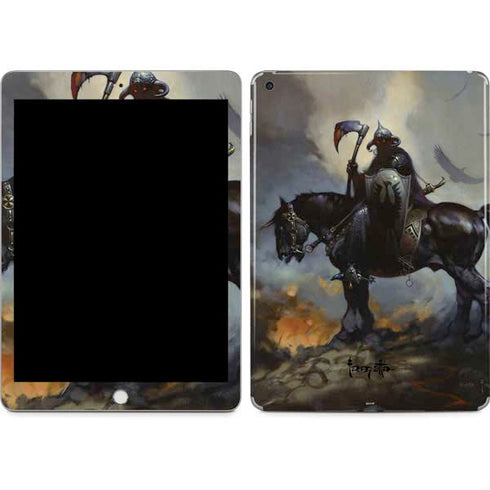 Death Dealer on Horseback by Frazetta Apple iPad Skin