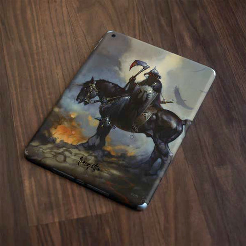 Death Dealer on Horseback by Frazetta Apple iPad Skin