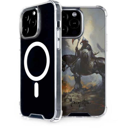 Death Dealer on Horseback by Frazetta iPhone Cases