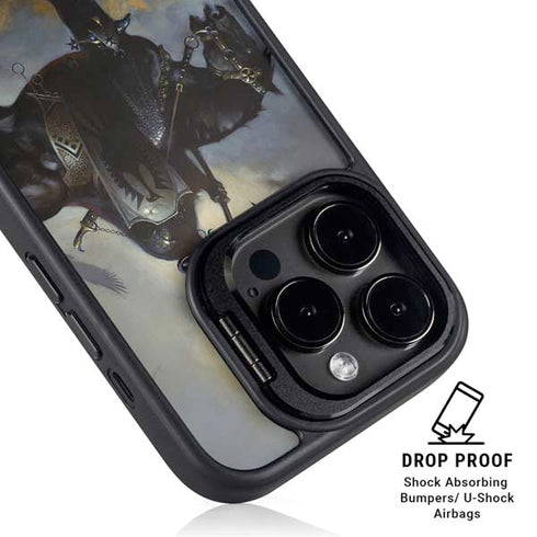 Death Dealer on Horseback by Frazetta iPhone 14 Pro Kickstand Case