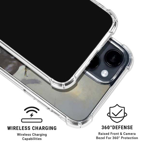 Death Dealer on Horseback by Frazetta iPhone 15 Clear Case