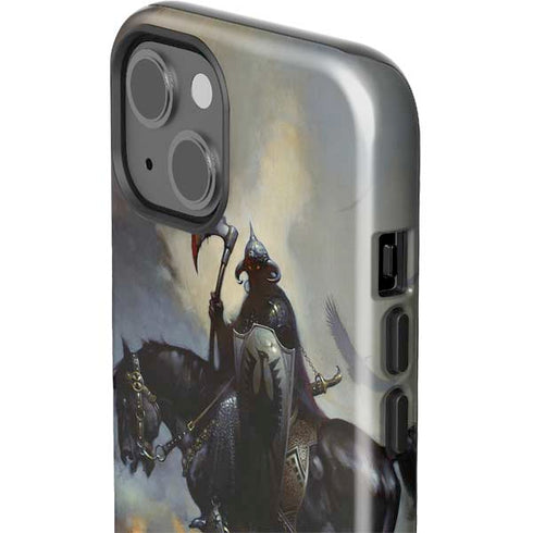 Death Dealer on Horseback by Frazetta iPhone 15 Impact Case