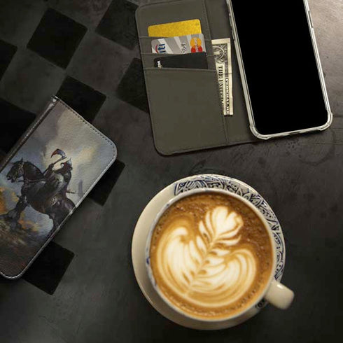 Death Dealer on Horseback by Frazetta iPhone 15 Pro Max Folio Case