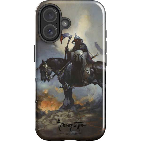 Death Dealer on Horseback by Frazetta iPhone 16 Impact Case