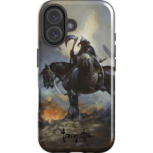 Death Dealer on Horseback by Frazetta iPhone 16 Plus Magsafe Impact Case