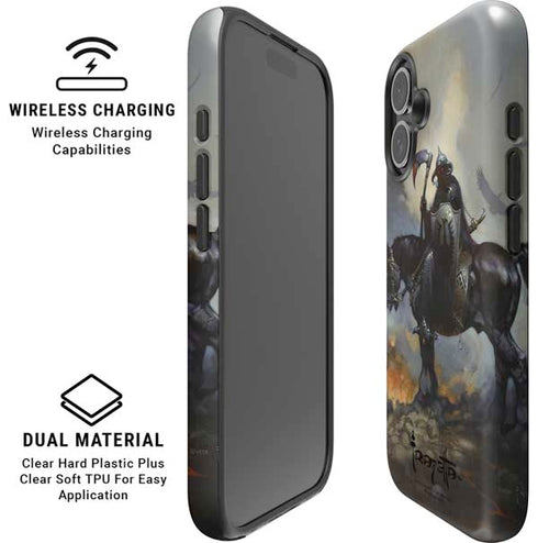 Death Dealer on Horseback by Frazetta iPhone 16 Plus Magsafe Impact Case