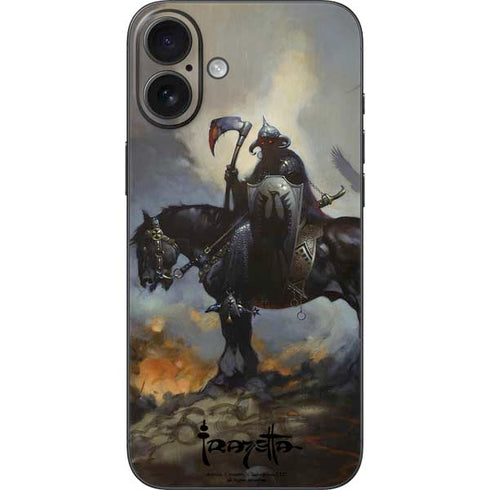 Death Dealer on Horseback by Frazetta iPhone 16 Plus Skin