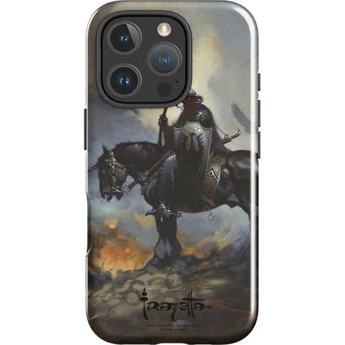 Death Dealer on Horseback by Frazetta iPhone 16 Pro Impact Case