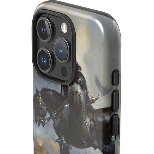 Death Dealer on Horseback by Frazetta iPhone 16 Pro Impact Case